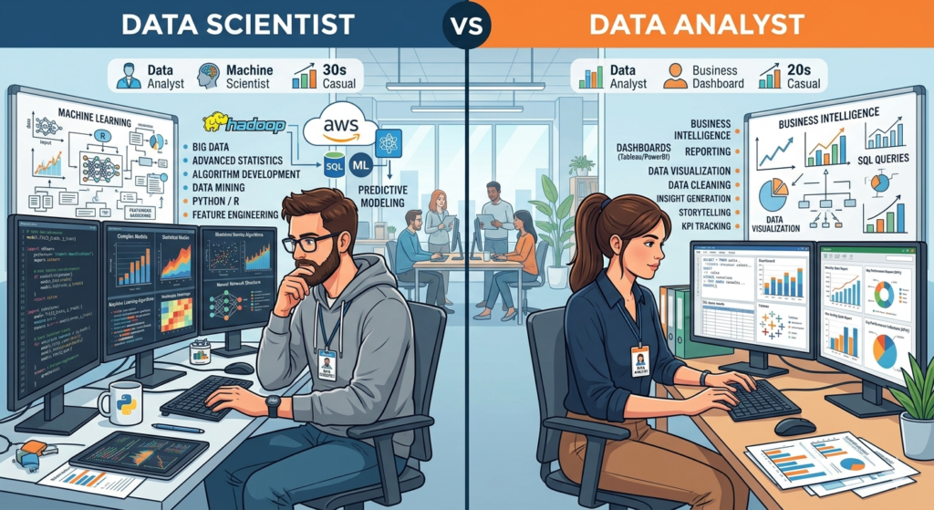 Data Scientist vs Data Analyst