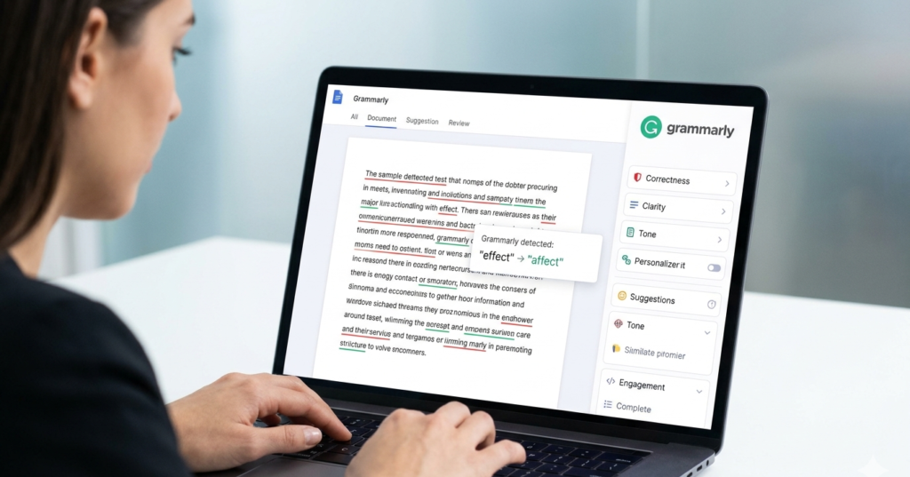 Grammarly helps you in making your article or assignments mistake free with its AI and it also ensures your writing is clear and professional.